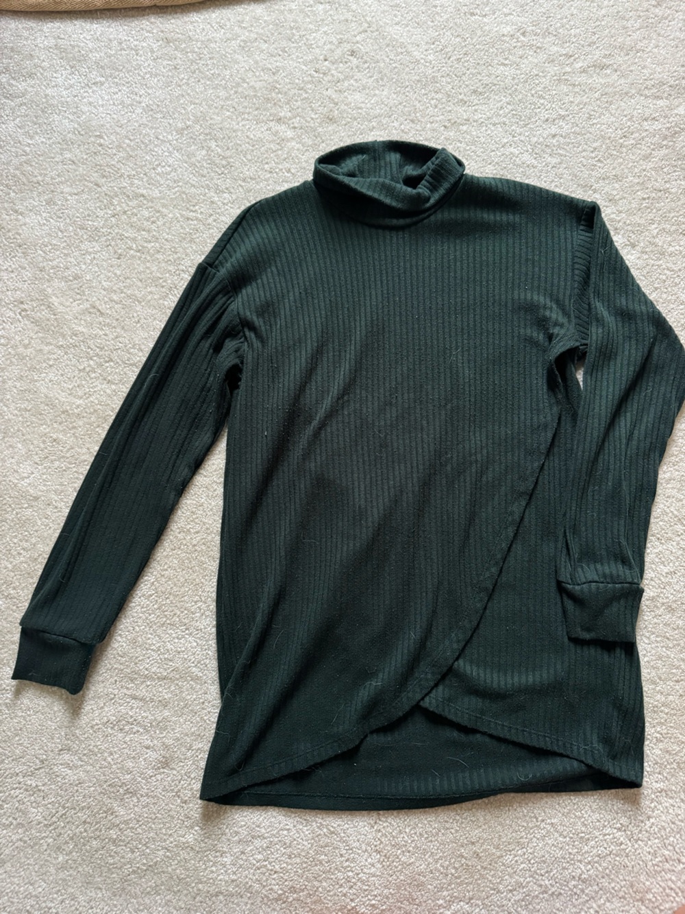 Old Navy Black Ribbed Turtleneck Sweater